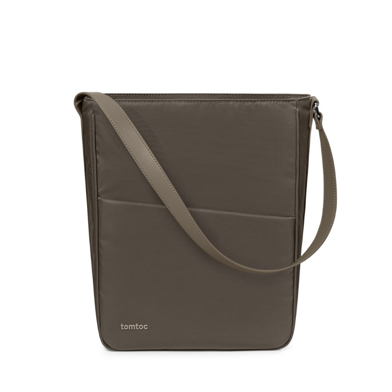 TOMTOC (USA) SLASH SLING BAG TAUPE ULTRABOOK 11-13-14 INCH H63C1K1 H63A1K1