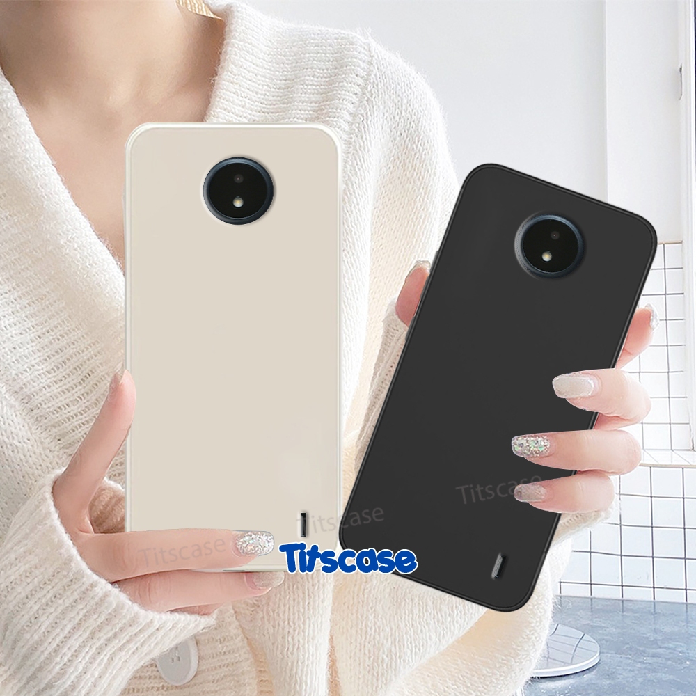 เคส Nokia C20 / C10 Soft TPU ขอบสี่เหลี่ยมปกป้องกล้อง (เปิดตัวรุ่น)