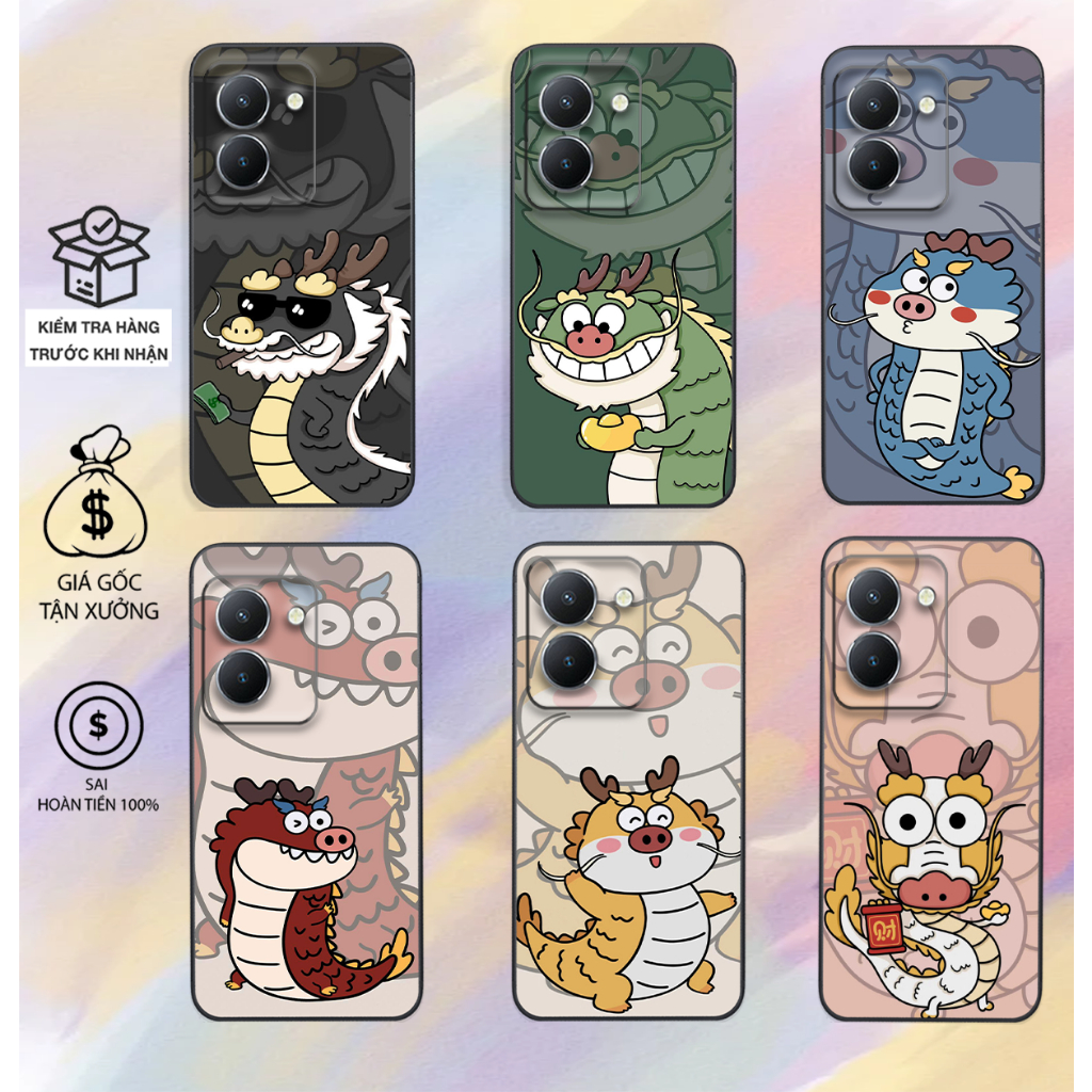 Vivo Y36 / Y76 / Vivo Y78 / VIVO Y78 5G เคสมังกรน่ารัก ตลก น่ารัก ราคาถูกหลายรุ่น