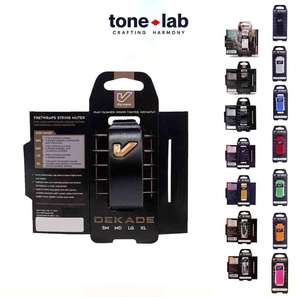 [Tone Lab] [HCM] FretWrap Size S, M GruvGear หลากสี, Stealth, Ebony, Maple, Dekade, Camo Fret Wrap G