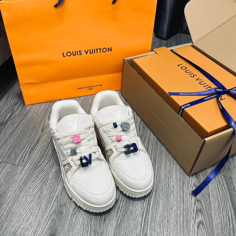 Lv Traner Chamer Mixi White Hybrid Au Sc Shoes [ครบกล่อง]