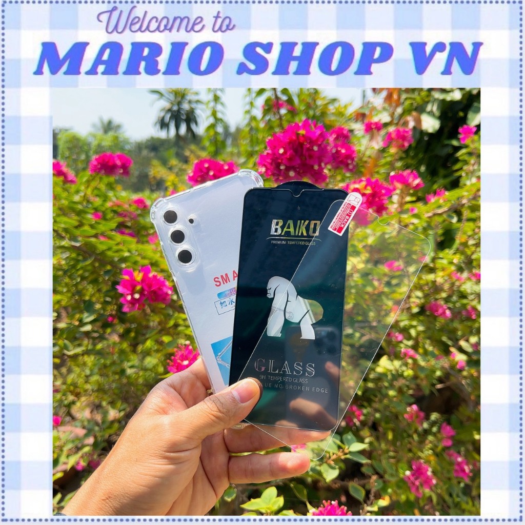Combo 2 กระจกนิรภัย BAIKO พร้อมเคสกันกระแทก SS A10S A20S A30S A50S A70 A02S A03S A04S A05S A11 A12 M