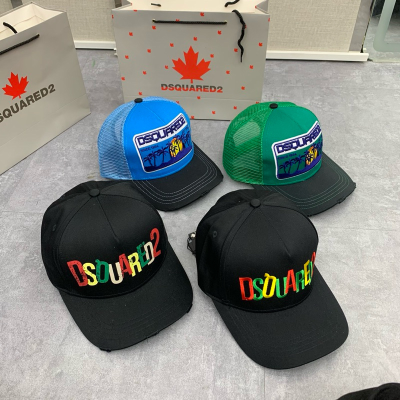 หมวกเบสบอล DSQUARE2 - หมวกเบสบอล Topping DQS2 พร้อมผ้าสีกากีคุณภาพสูง หมวกเบสบอลแบบนุ่มแฟชั่น23