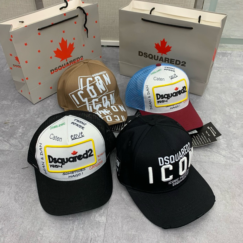 หมวกเบสบอล DSQUARE2 - หมวกเบสบอล Topping DQS2 พร้อมผ้าสีกากีคุณภาพสูง หมวกเบสบอลแบบนุ่มแฟชั่น27