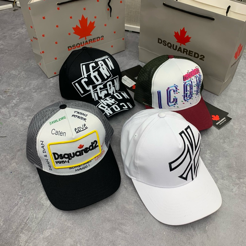 หมวกเบสบอล DSQUARE2 - หมวกเบสบอล Topping DQS2 พร้อมผ้าสีกากีคุณภาพสูง หมวกเบสบอลแบบนุ่มแฟชั่น27
