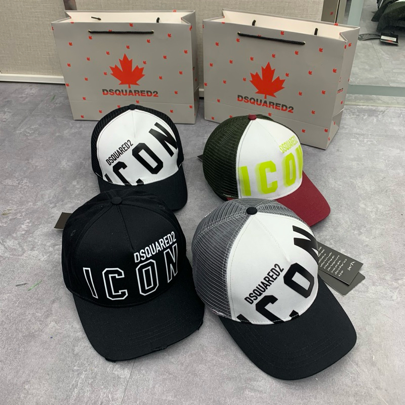 หมวกเบสบอล DSQUARE2 - หมวกเบสบอล Topping DQS2 พร้อมผ้าสีกากีคุณภาพสูง หมวกเบสบอลแบบนุ่มแฟชั่น28