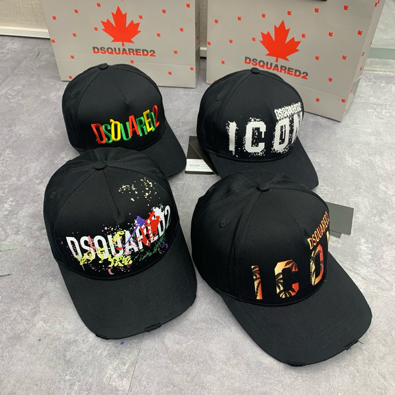 หมวกเบสบอล DSQUARE2 - หมวกเบสบอล Topping DQS.2 ผ้าสีกากีคุณภาพสูง หมวกเบสบอลแฟชั่นแบบนุ่ม29
