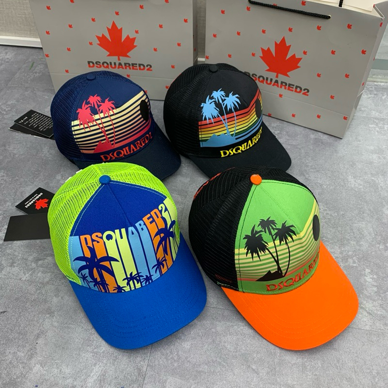หมวกเบสบอล DSQUARE2 - หมวกเบสบอล Topping DQS2 พร้อมผ้าสีกากีคุณภาพสูง หมวกเบสบอลแบบนุ่มแฟชั่น30