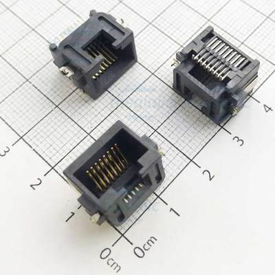 [5 ชิ้น]- พอร์ตหญิง RJ45 8P8C 8 Pins SMD V2 TechZone Viet