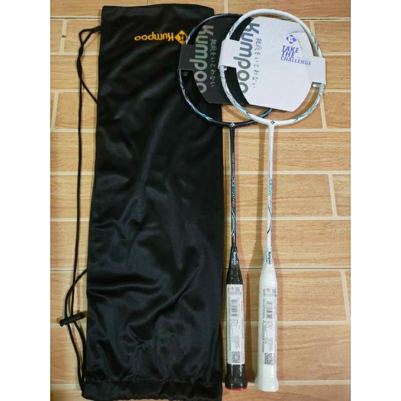 โครงไม้แบดมินตัน kumpoo k520 pro ของแท้ พร้อมกระเป๋ากํามะหยี่ฟรี + สาย Bg และกริป