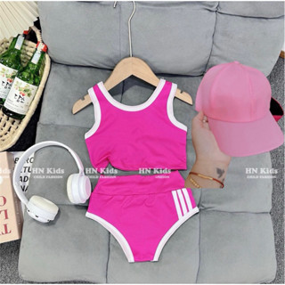 ชุดว่ายน้ํา 3 สีน่ารักพร้อมหมวกสําหรับเด็กผู้หญิง |บิกินี่สํ…