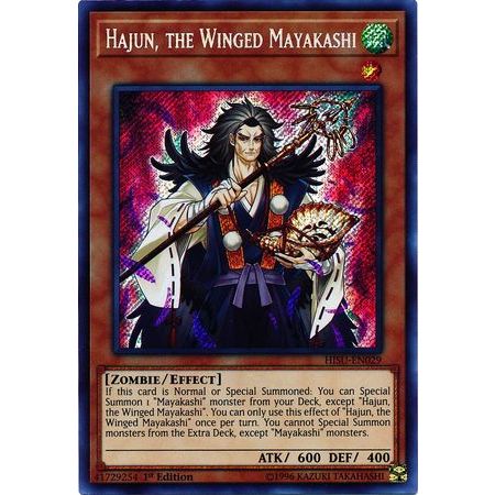 Hajun the Winged Mayakashi - HISU-EN029 - Secret Rare 1st Edition [ GGSTORE ] [ การ์ด Yugioh ของแท้ 