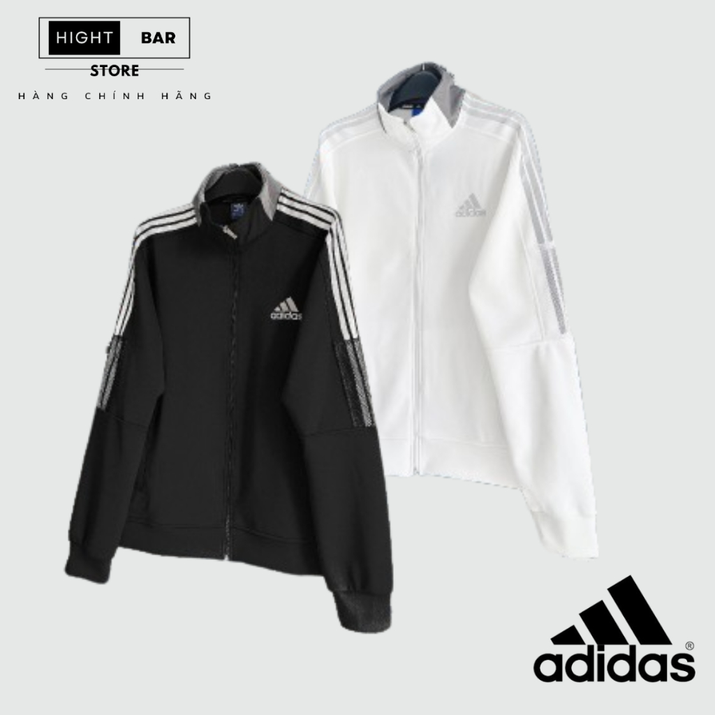 ADIDAS คุณ คุณภาพสูง เสื้อแจ็คเก็ตยางยืดกันหนาวกีฬามีโลโก้ อาดิดาส แบบหลวมๆ ชาย หญิง สวยสุดๆ รุ่นใหม