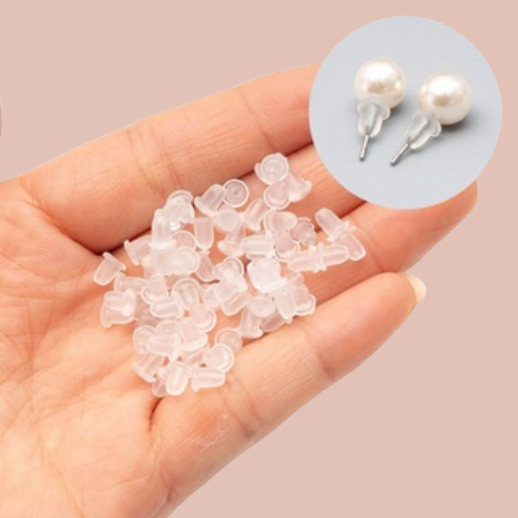 Combo หมุดพลาสติกยาง 5 คู่สําหรับต่างหูผู้หญิง - Tyche Jewelry