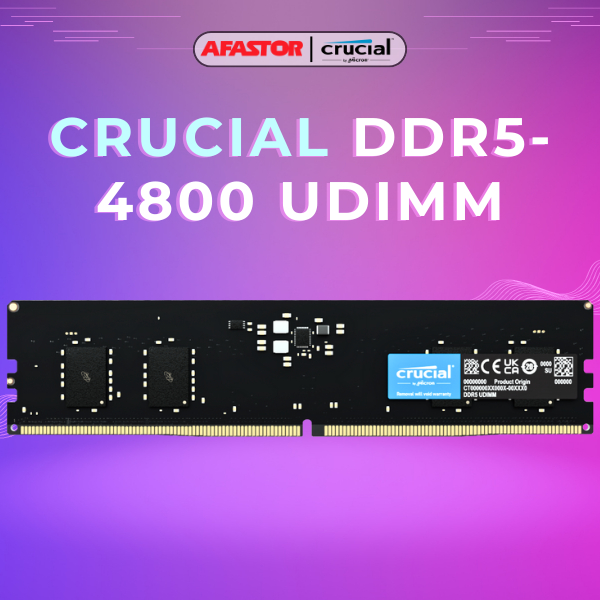 Crucial DDR5-800 UDIMM 8GB/16GB/ 32GB CL40 1.1V | CT8G48C40U5/ CT16G48C40U5/ CT32G48C40U5