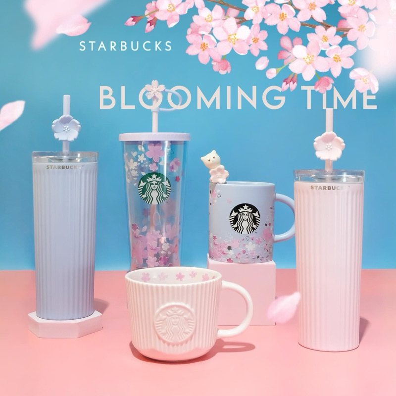 [ ของแท ้ ] Starbucks BST Sakura Blooming Time 2024 ขวด
