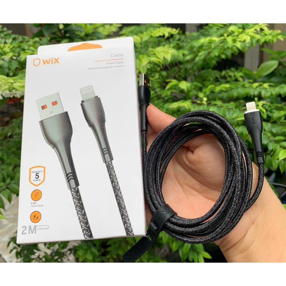 สายชาร์จ IPhone Usb to Lighting 2.4A WiX สายยาว 2M สับhukienonline
