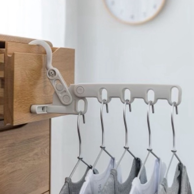 SMART FOLDING CLOTHING RACK พร้อมแบริ่ง 10 กก. สําหรับการเดินทาง