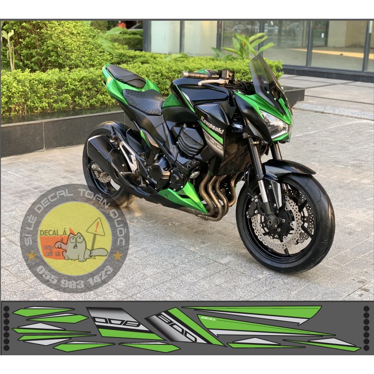 KAWASAKI คาวาซากิ Z800 แสตมป์ถอดได้ | รูปลอก 3 ชั้น กันรอยขีดข่วน กันน้ํา ติดง่าย