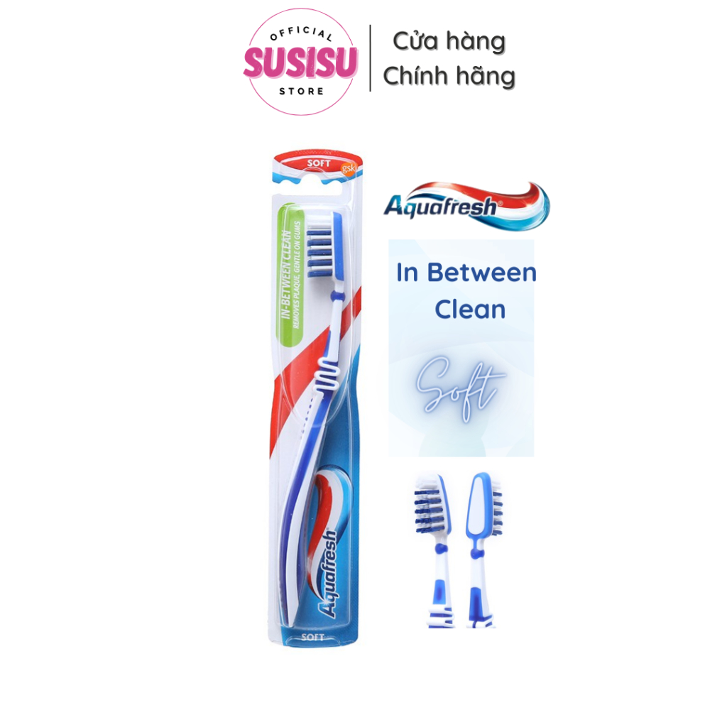 แปรงd‎เอเชีย​นะนะ‎ ฟัน Aquafresh พร้อมขนแปรงนุ่ม - แปรงสีฟัน Aquafresh In Torth Clean Soft​ (1‎ ชิ้น