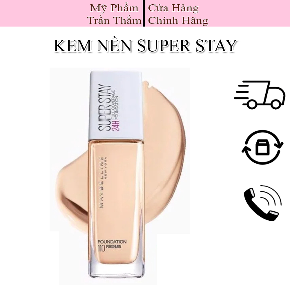 Maybelline Super Stay Full Coverage Foundation Foundation ( ผลิตภัณฑ ์ ของแท ้