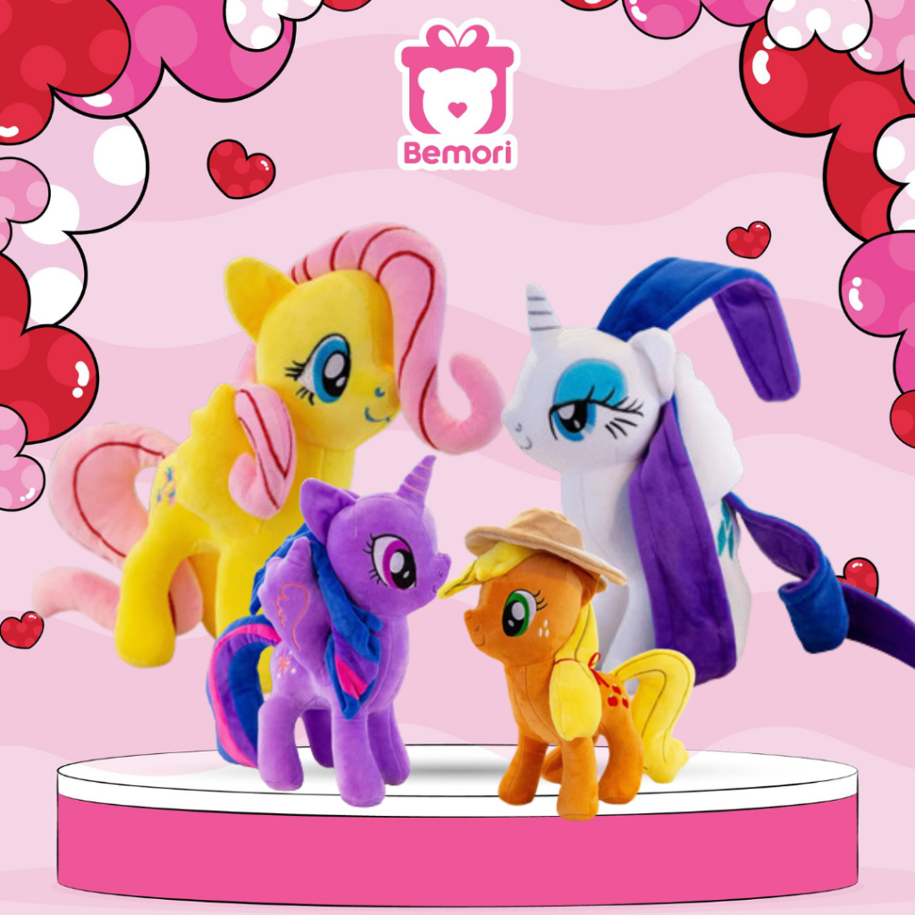 Lovely Pony Teddy Bear, Pony Teddy Bear For Girls - Bemori.official