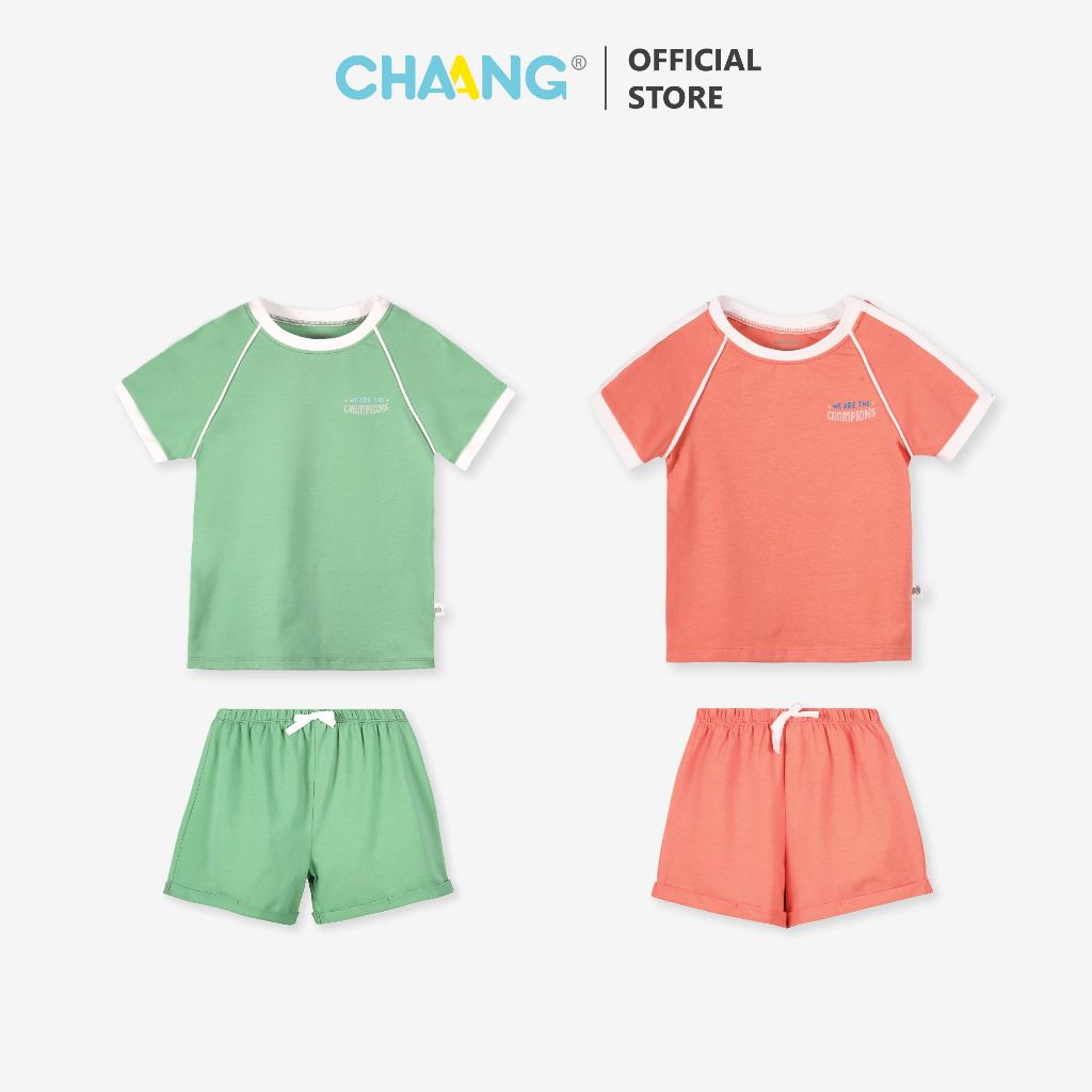 [CHAANG 3M-5Y] ชุดเสื้อผ้าแขนสั้น Olympia raglan สําหรับเด็กผู้ชาย