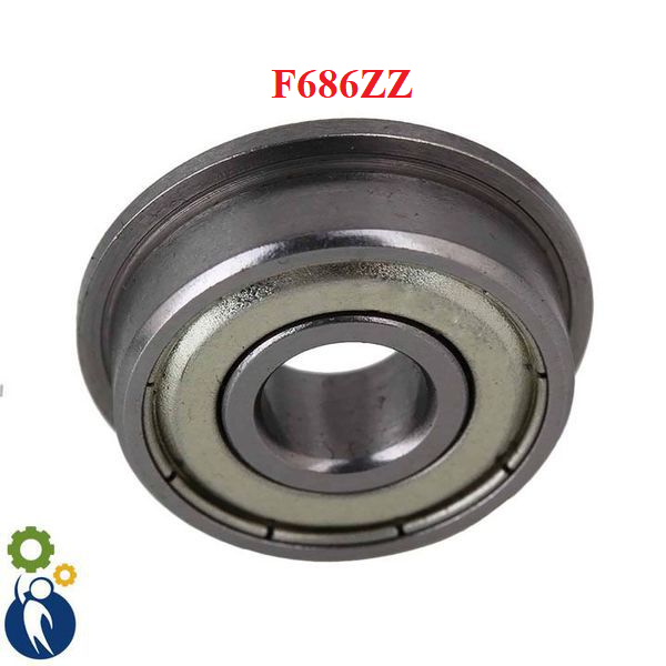 แบริ่งหน้าแปลนเพลา 6 มม. 6x13x5 มม. F686ZZ