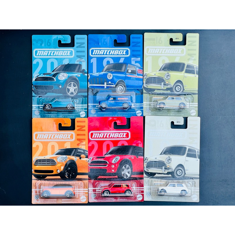 Hobby Store Matchbox Basic Mini Cooper Series Model Car Retail Set