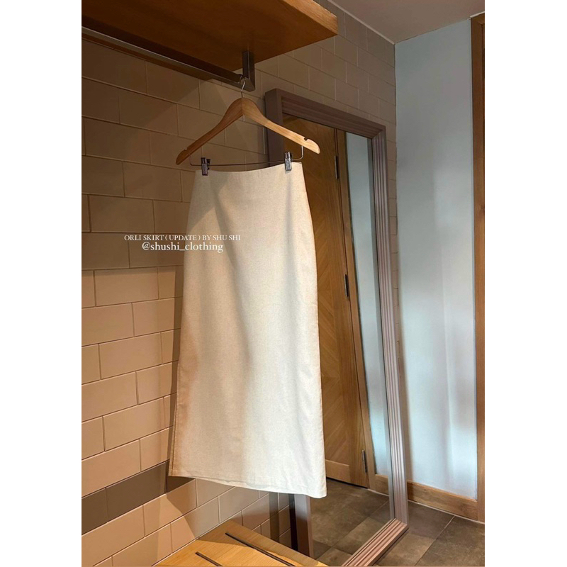Orli Skirt (UPDATE) - กระโปรงผ้าลินินพร้อมเสื้อ Libra, Zoey, Alicia, Alina, Yoona, Lelys (รูปถ่ายเดิม)o