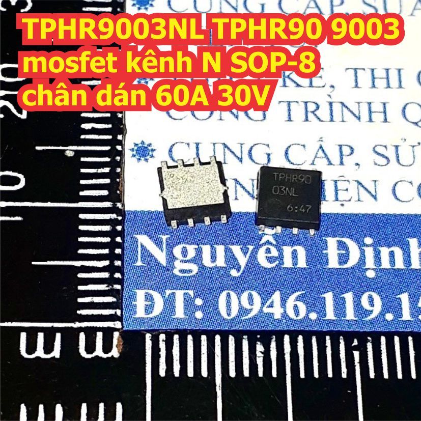2 ชิ้น TPHR9003NL TPHR90 0.3NL 9003 N-channel mosfet SOP-8 พิน 60A 30V kde3479