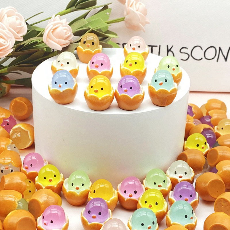 [SET 10Q] ของเล่นไก่ไข่แตกขนาดเล็กพร้อมการกลั่น, ตกแต่ง