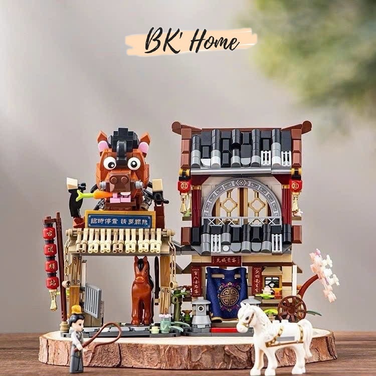 LOZ mini LOZ ของเล่นประกอบบล็อกตัวต่อ Horse Farm รุ่น 1243