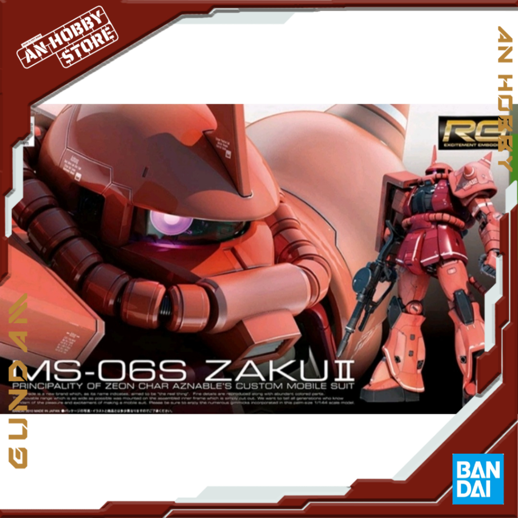 Bandai Gundam รุ ่ น RG 02 MS-06S Char 's Zaku II