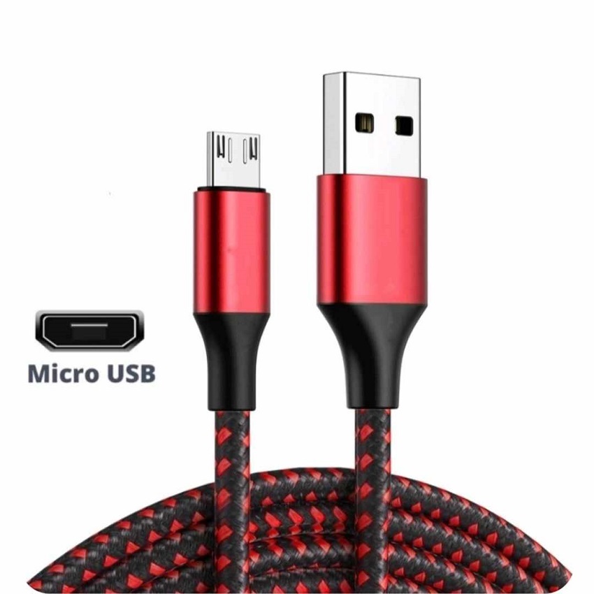 สายชาร์จ Android สําหรับ oppo, xiaomi...สายชาร์จ Micro USB พร้อมสายถักสําหรับโทรศัพท์ Android