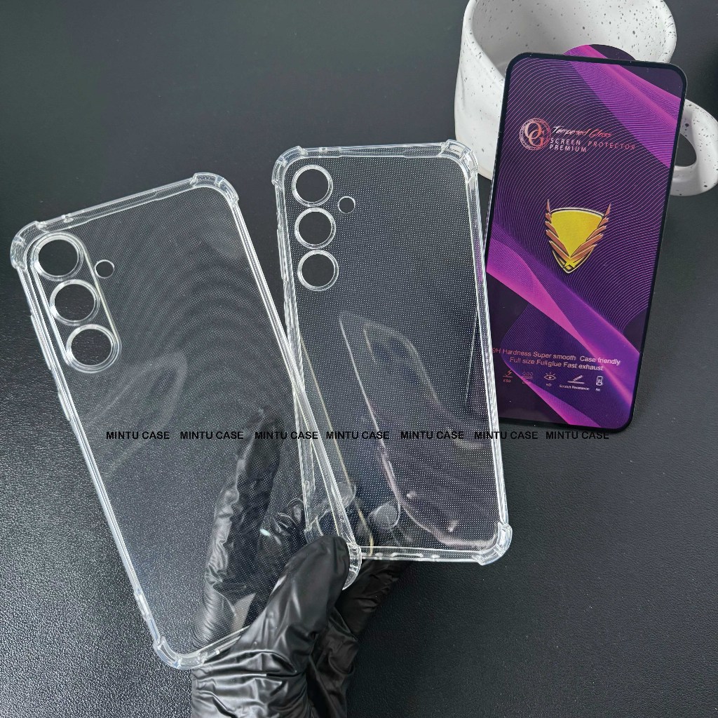 เคส Samsung Galaxy A35 5G / A36 5G / A55 5G / A56 5G และกระจกนิรภัย - TSCS ชนิดโปร่งใสกันกระแทก