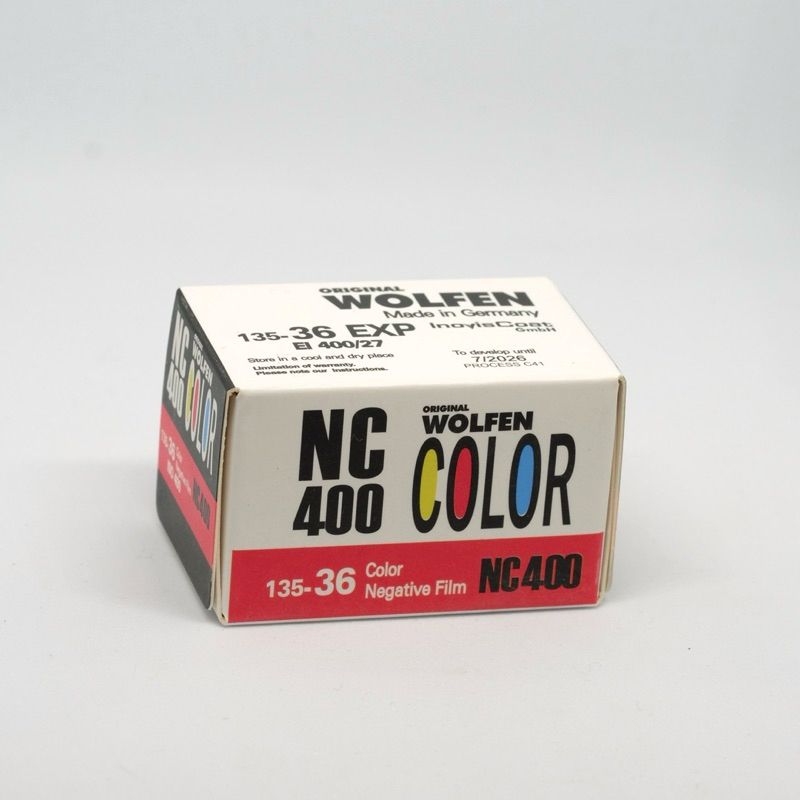 FILM 135 Original Wolfen COLOR NC500, NC400 ISO 400 made in Germany 36 สไตล์วันที่ 11/2025