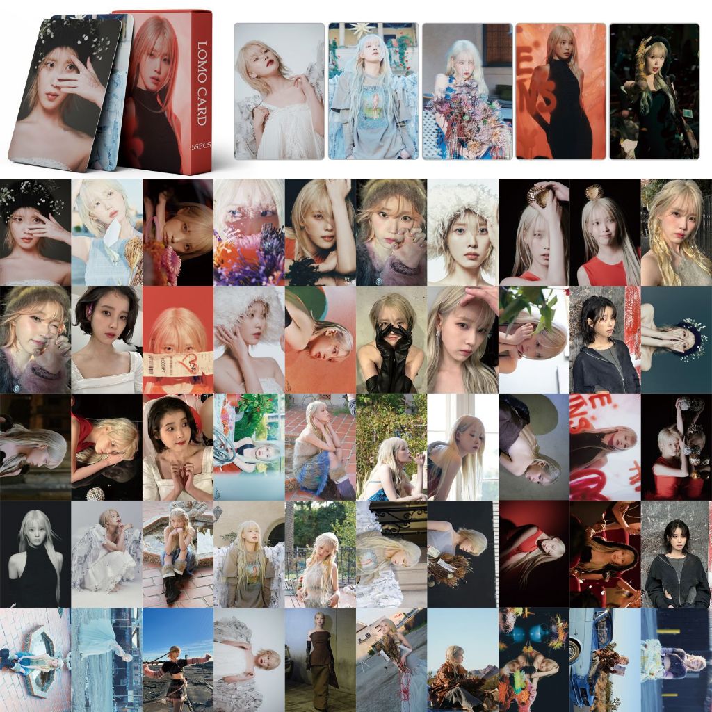 ชุดการ์ด lomo 55 ใบ IU เต็ม alb 2024