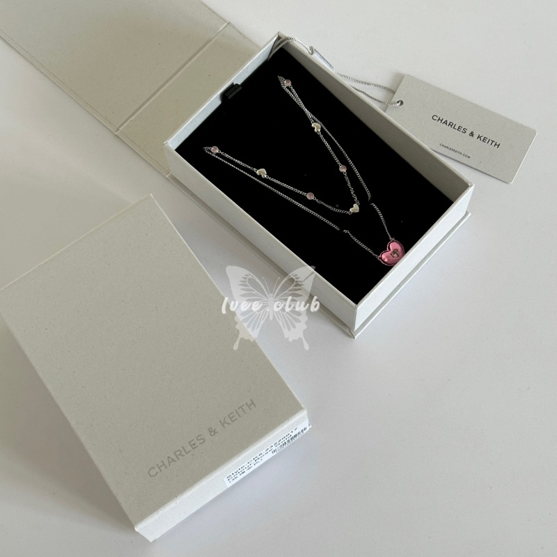 สร้อยคอ CNK โซ่คู่ Bethnia Heart Crystal