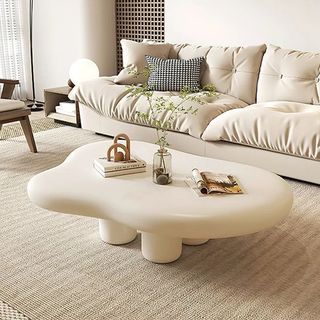 Bàn sofa, bàn decor đám mây gỗ MDF 83x60cm cao 30cm