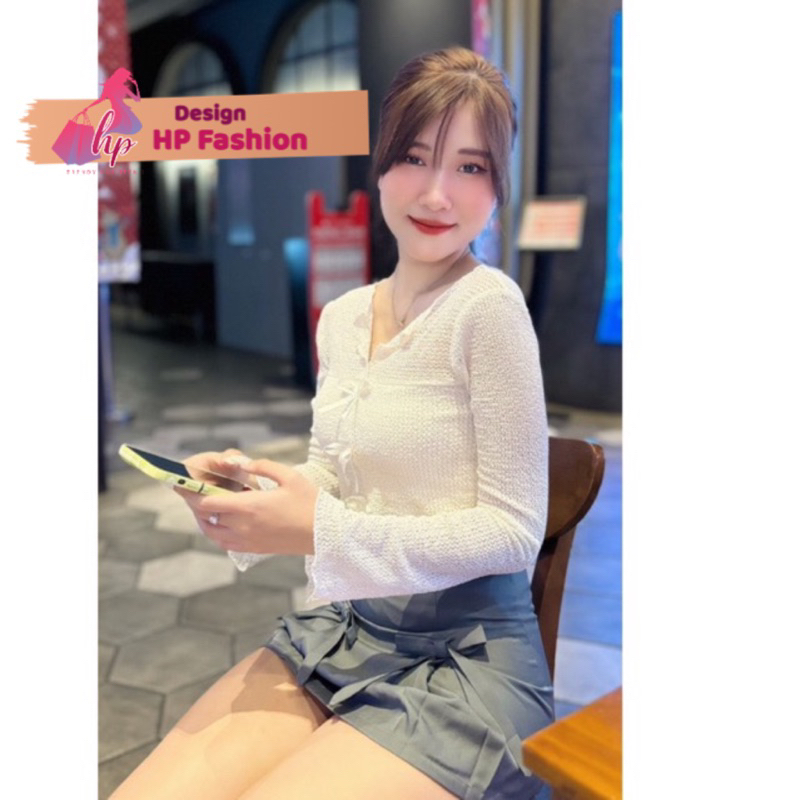 แรงม้า แฟชั่นเทรนด์ บอดี้สูทตาข่ายแขนยาวผูกโบว์เสื้อผู้หญิงซับในแบบไม่เสริมฟองน้ําเข้ารูปเกาหลีเรียบหรู ก682
