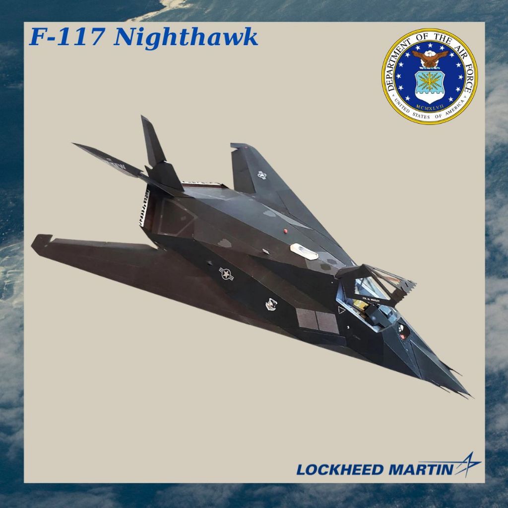 Lockheed F-117 Nighthawk Stealth Fighter Paper รุ่น