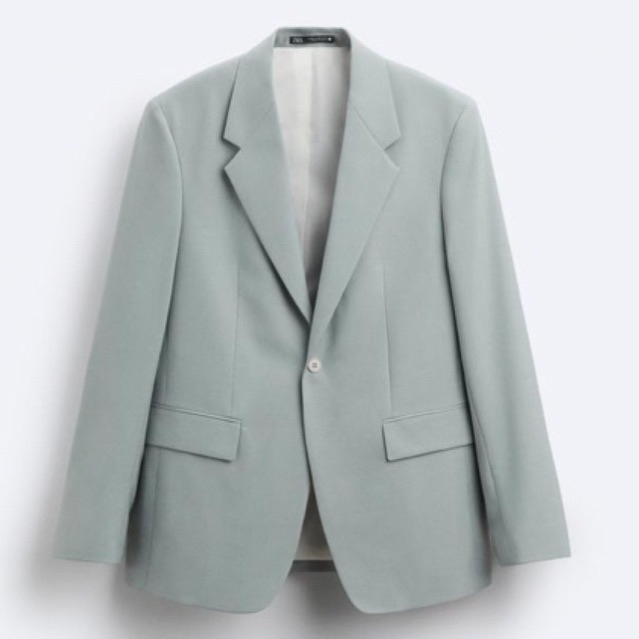 Zara ของแท้ STRAIGHT-FIT BLAZER BLAZER ไซส์ 46