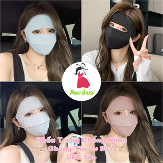 Khẩu Trang Chống 99% Tia U.V, Khẩu Trang Chống Nắng Che Trán Thời Trang Nam Nữ Siêu Hot UPF 50+ { N202 }