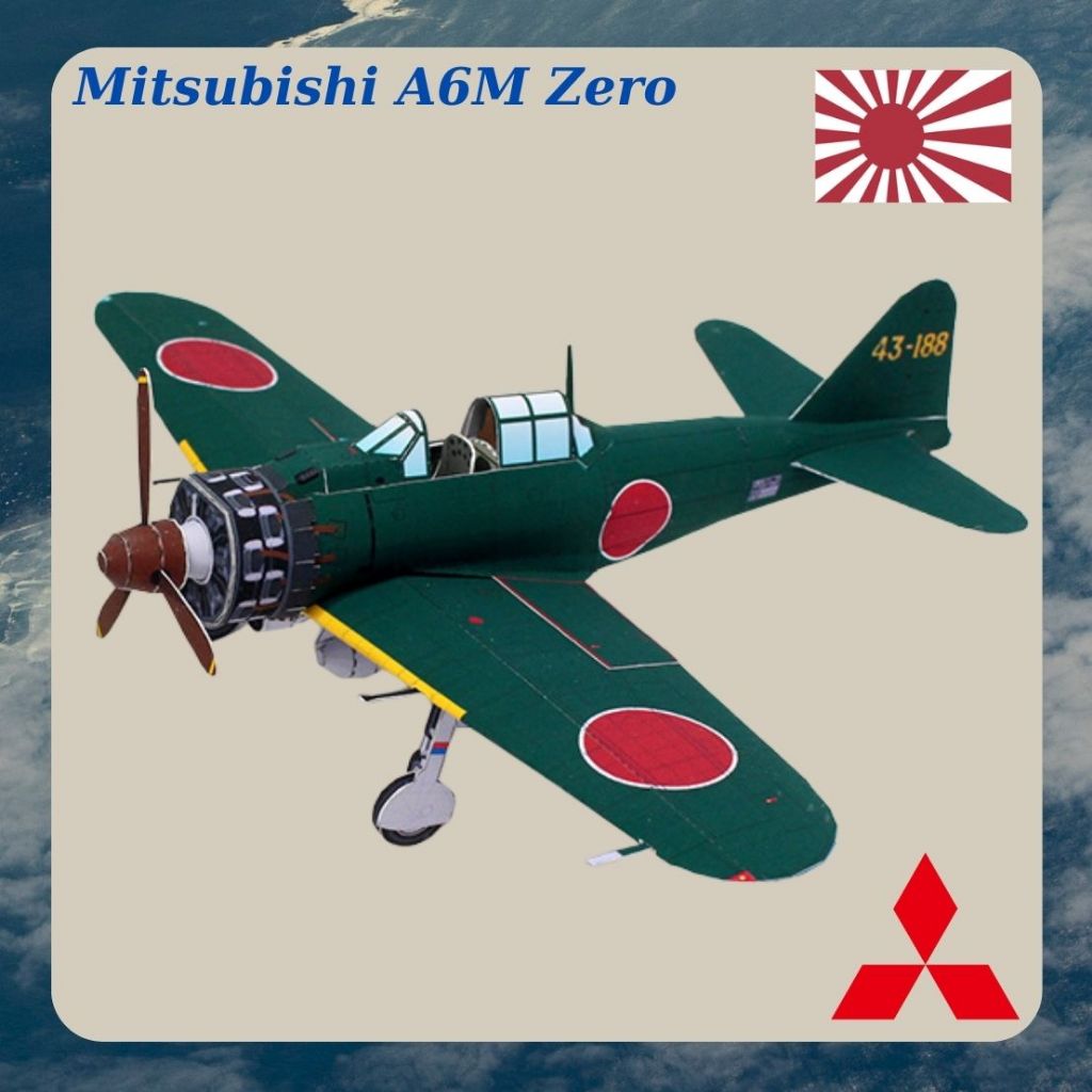 Mitsubishi A6M Zero Fighter Paper รุ่น