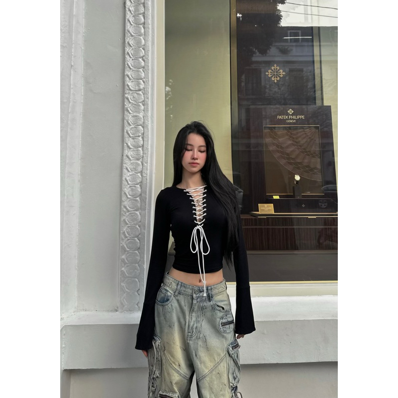 เสื้อแขนยาวเว้าอก - Vietanhsng - A2