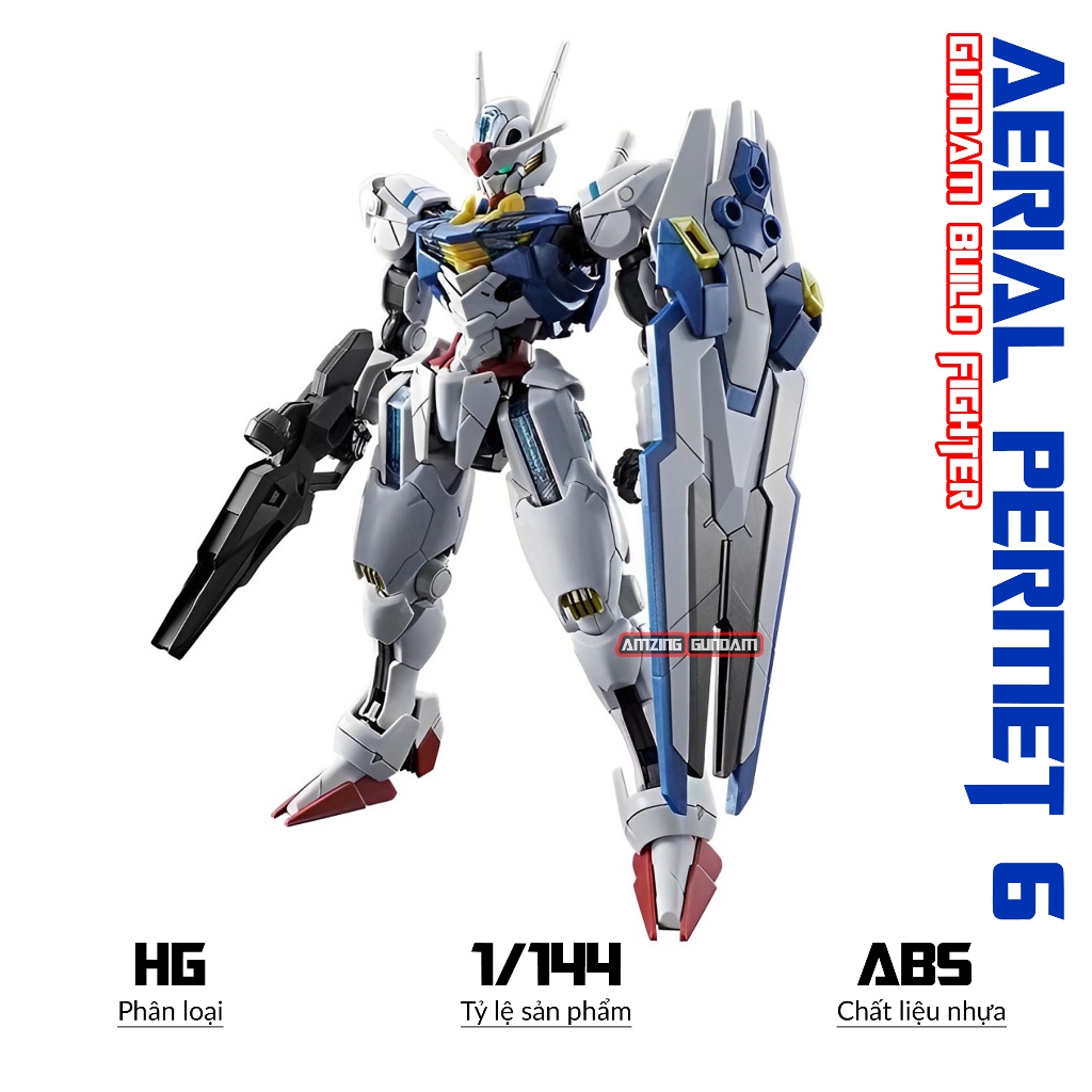 [ รุ ่ นใหม ่ ] Model Aerial Permet Score Six 6 1 / 144 Gundam, Mecha Assembly ของเล ่ น