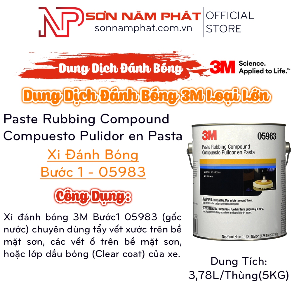 3M Step 1 Polishing Solution 05983 Box 378L 5Kg