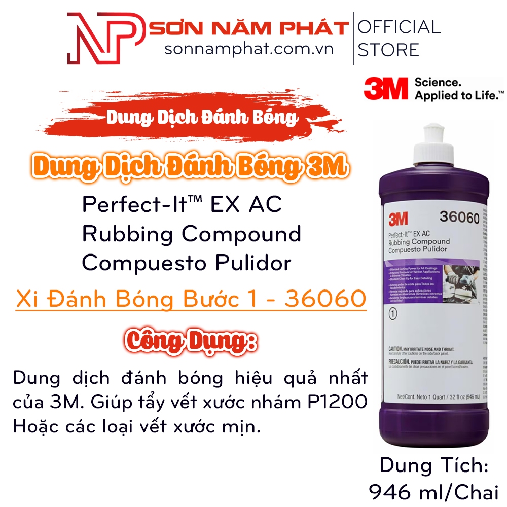 Step 1 Polishing Solution 3M 36060 ขวด 946ml