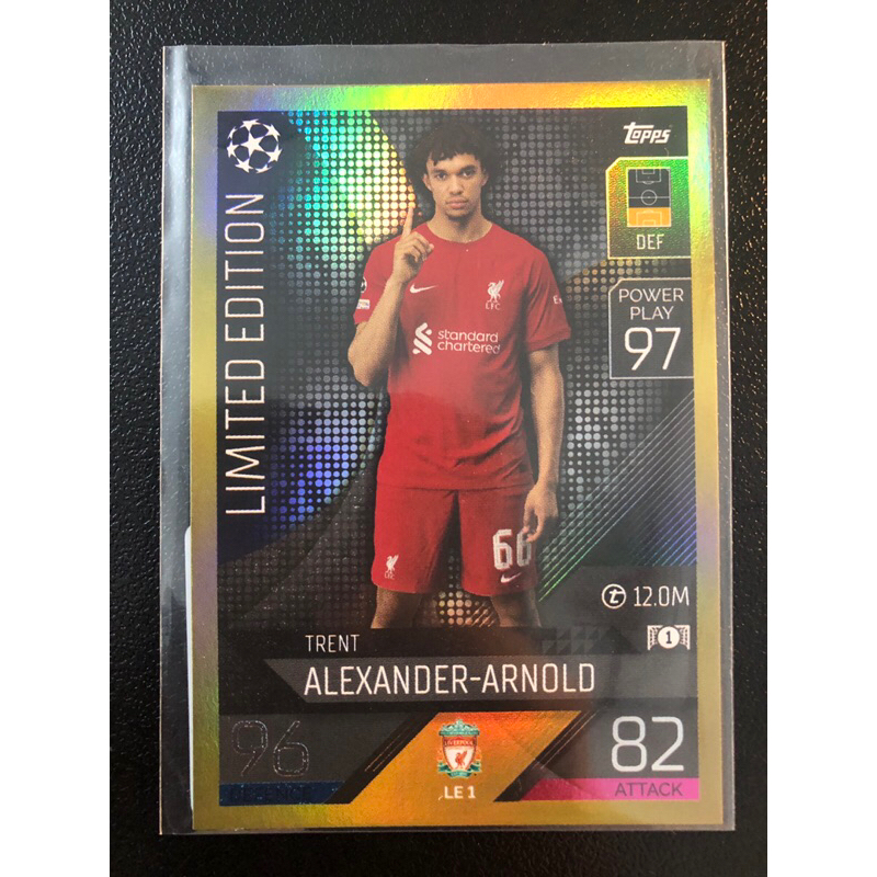 K830 Alexander Arnold Liverpool Limited Edition Topps Match Attax 2022 / 23 การ ์ ดฟุตบอล